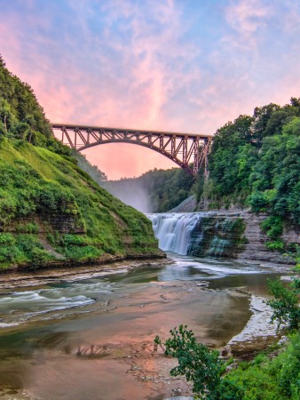 Letchworth State Park - Arch bridge, Wyoming County, NY